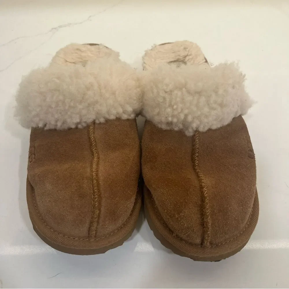 UGG Brown Slippers with Cream Shearling